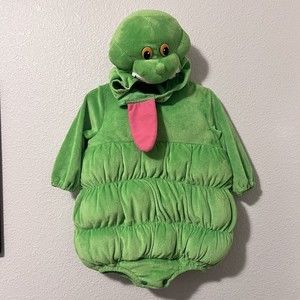 Ghostbusters Slimer Toddler/Child Costume 12/18 Months Hat & Body Suit Halloween